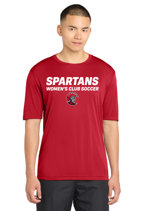 Red Dri-Fit Spartan Club Soccer Tee