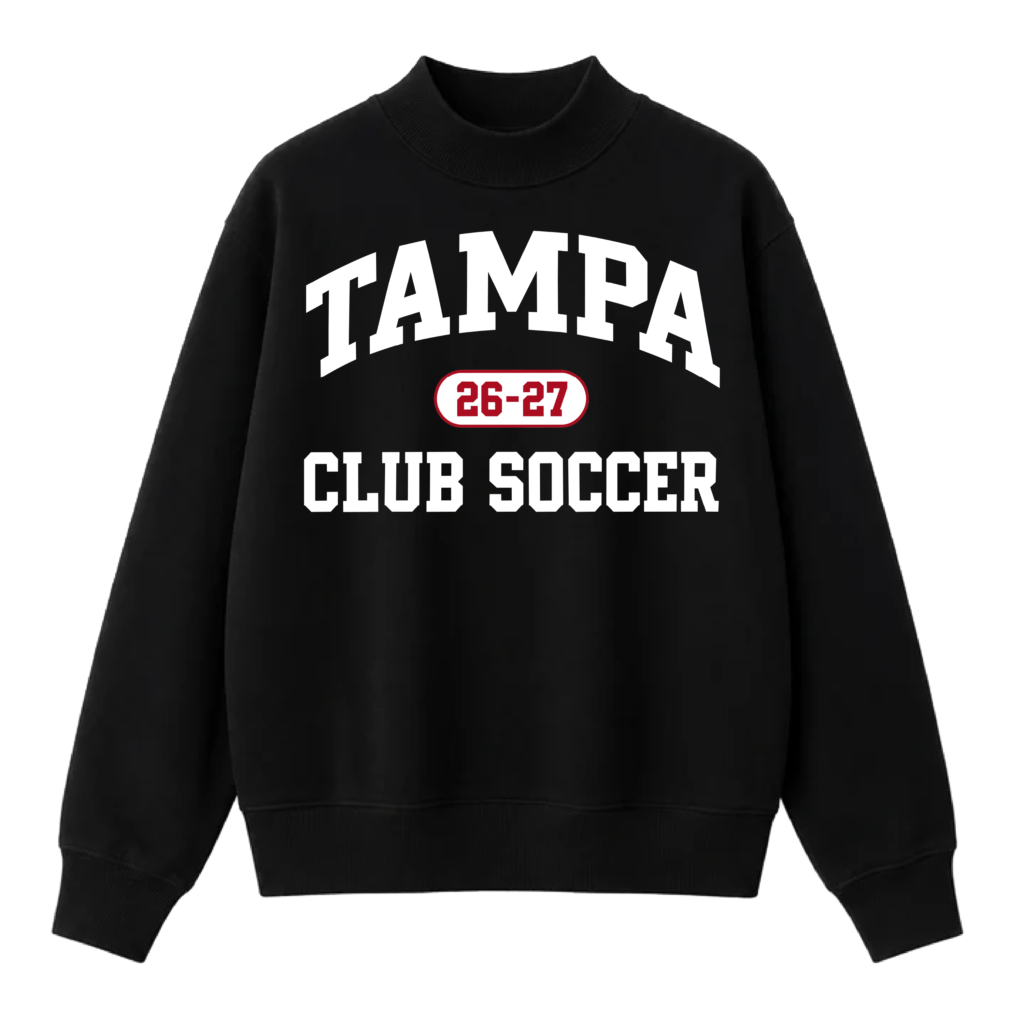 Black 26-27 Tampa Club Soccer Mockneck
